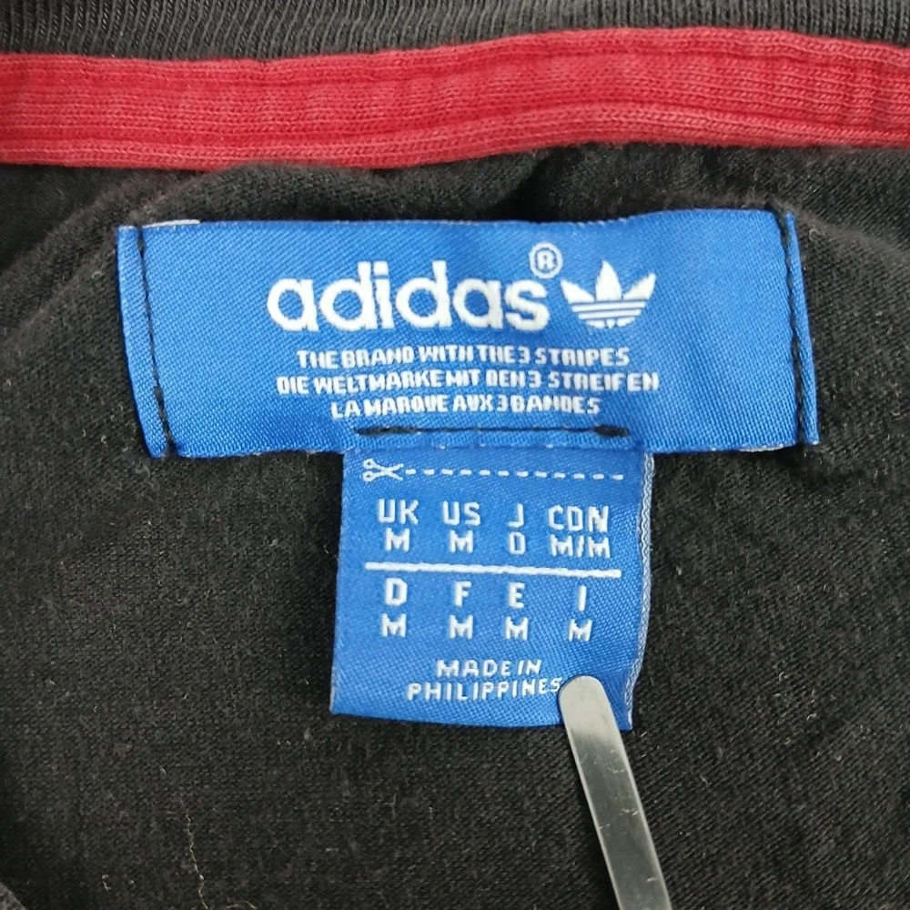 VTG Adidas Medium Mens T Shirt Trefoil Logo 22x29‎ FLAWS Lightweight